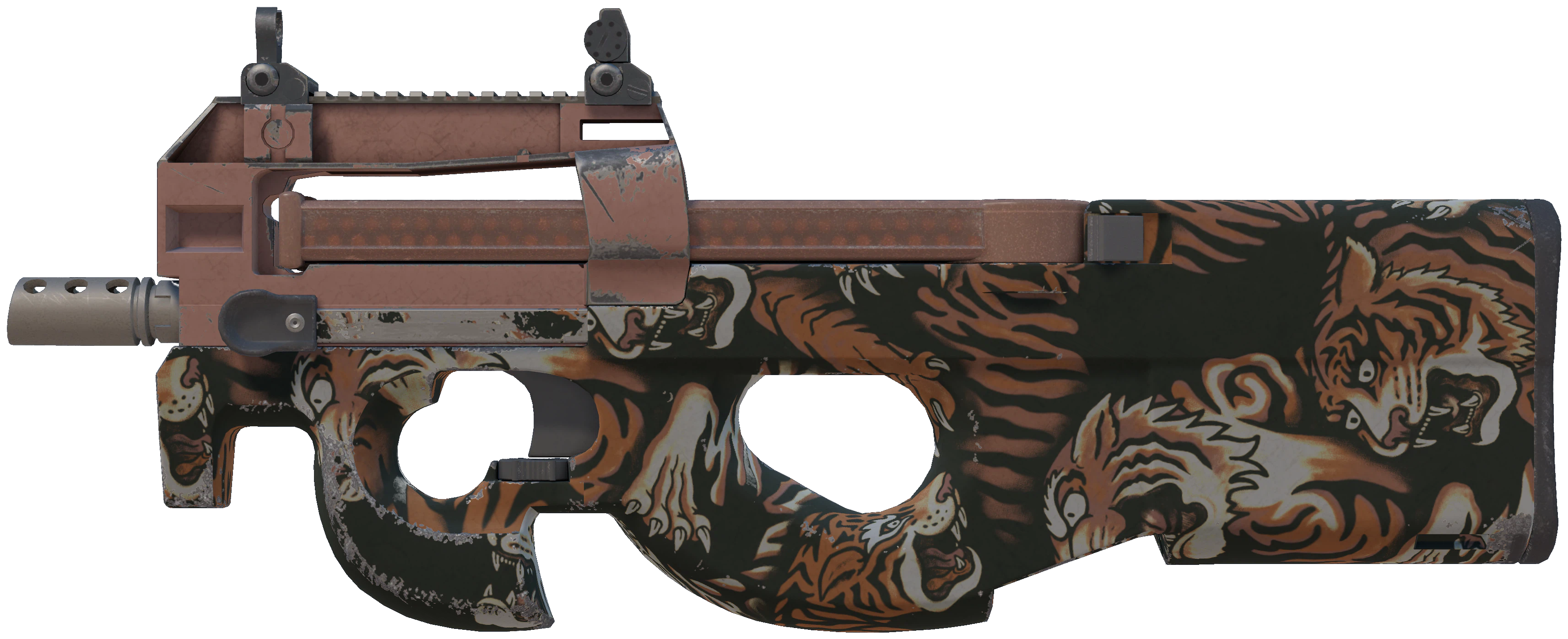 P90 | Tiger Pit representative Minimal Wear wear preview
