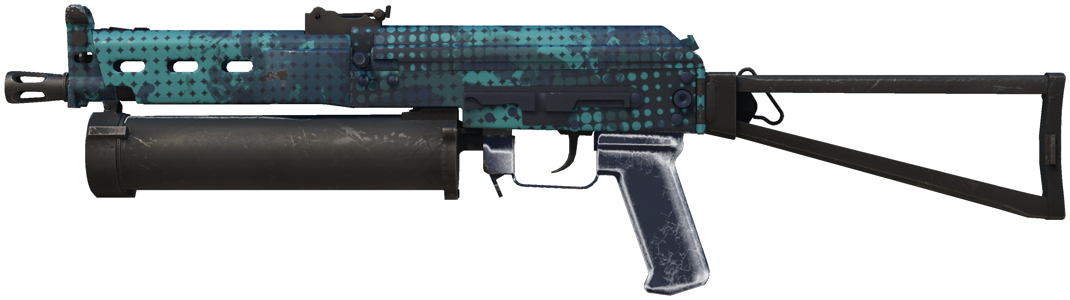 PP-Bizon | Cobalt Halftone CS2 skin — open high-resolution image