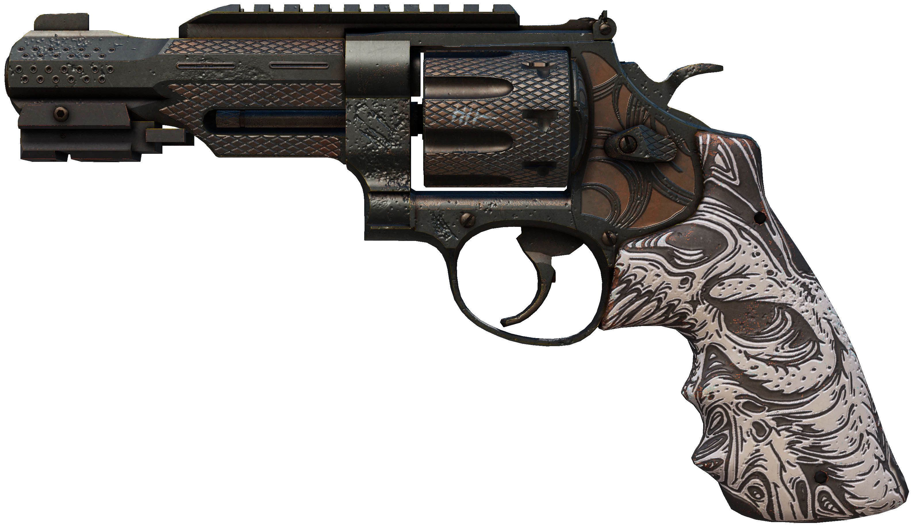 R8 Revolver | Bone Forged representative Minimal Wear wear preview