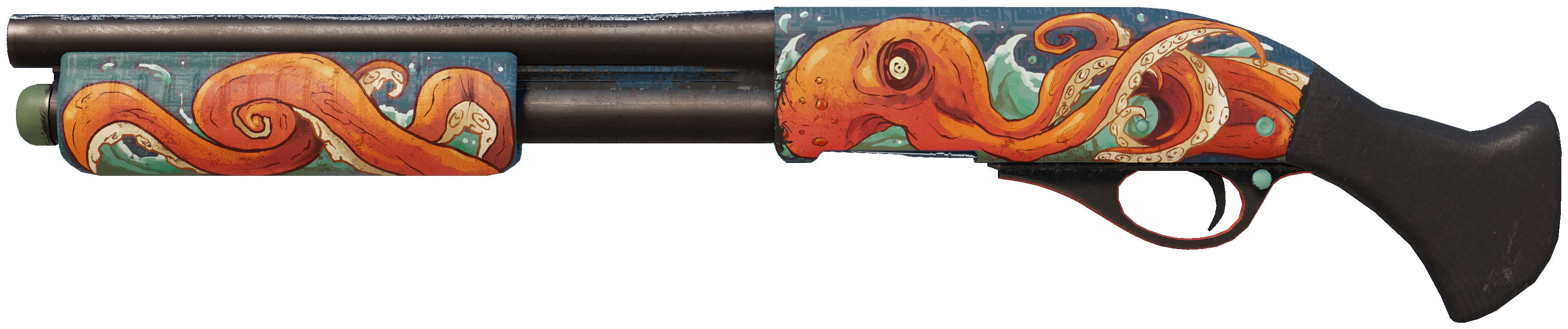 Sawed-Off | The Kraken CS2 skin — open high-resolution image