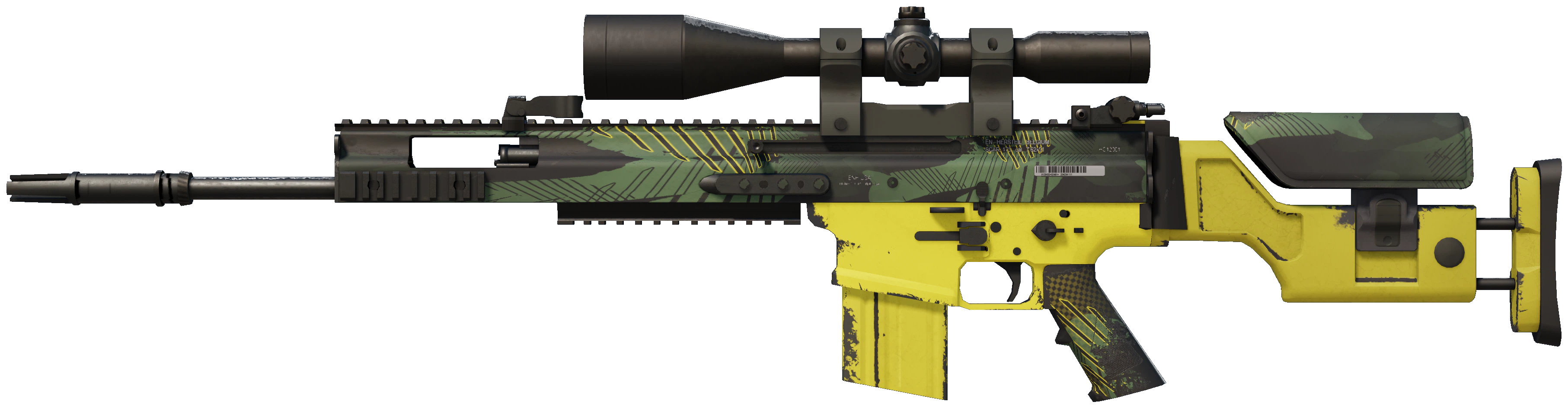 SCAR-20 | Jungle Slipstream representative Minimal Wear wear preview