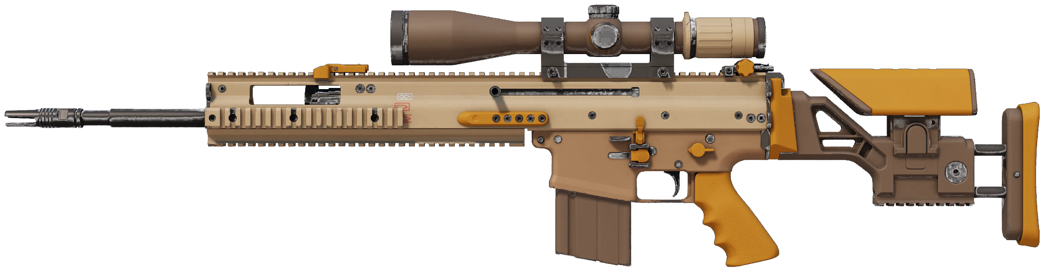SCAR-20 | Short Ochre representative Minimal Wear wear preview