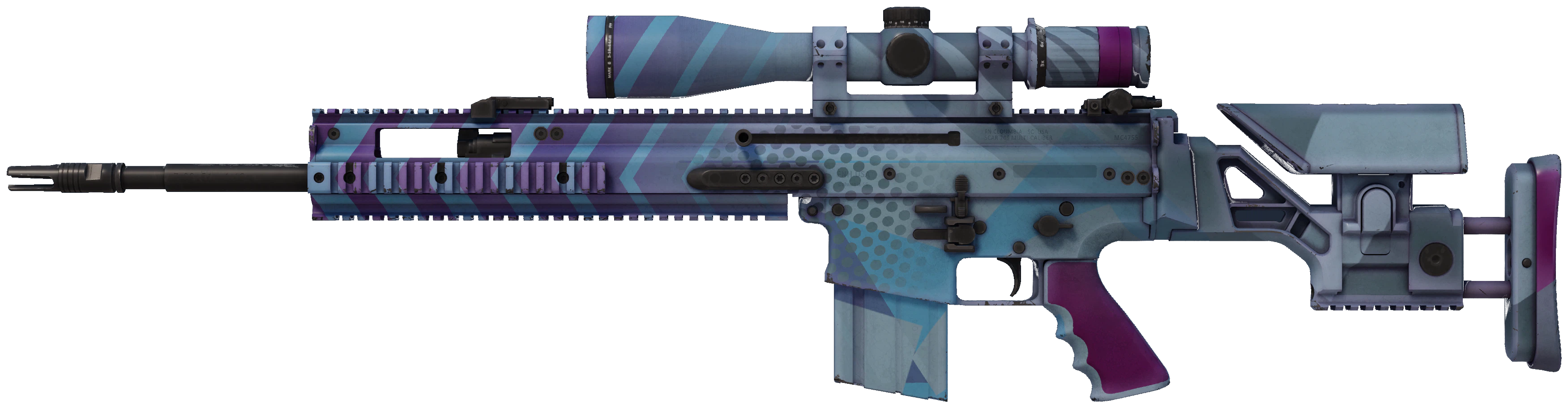 SCAR-20 | Wild Berry representative Minimal Wear wear preview