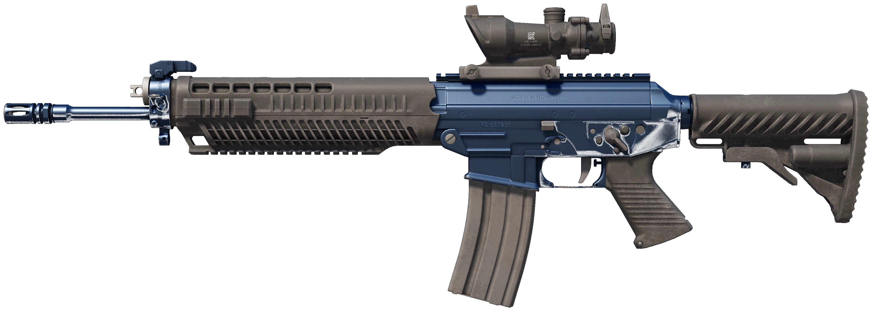 SG 553 | Anodized Navy representative Minimal Wear wear preview