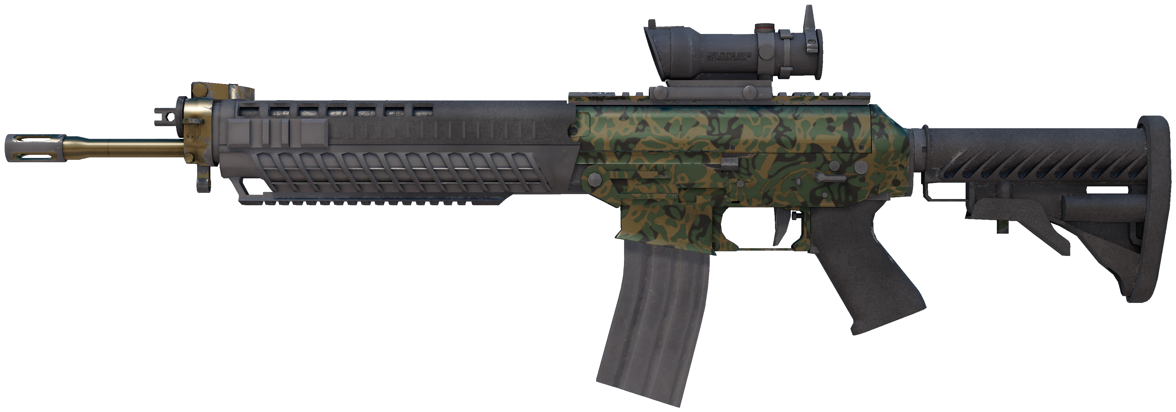 SG 553 | Army Sheen representative Minimal Wear wear preview