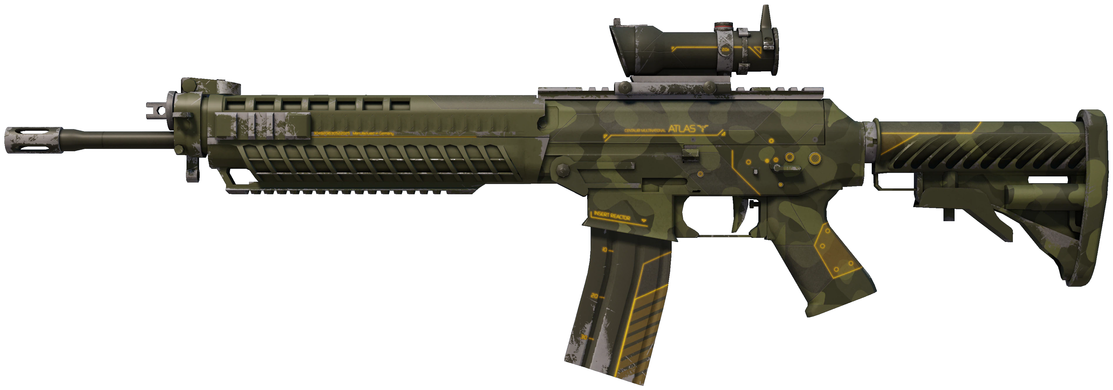 SG 553 | Atlas representative Minimal Wear wear preview