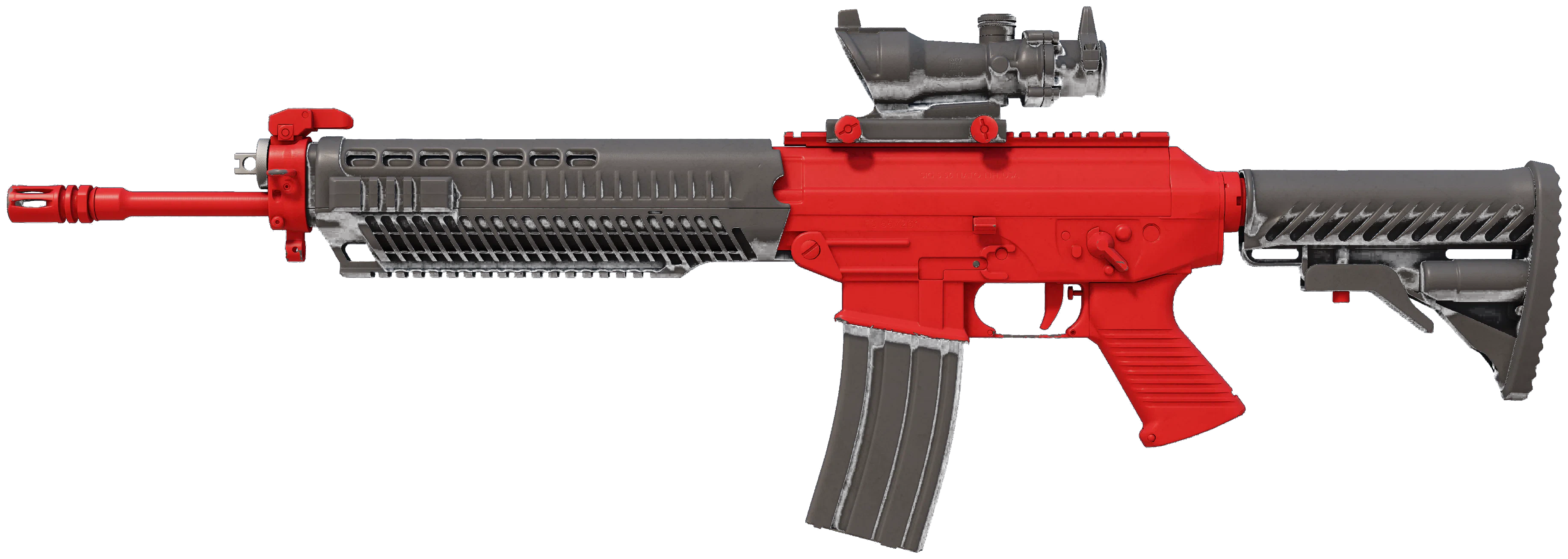 SG 553 | Candy Apple representative Minimal Wear wear preview