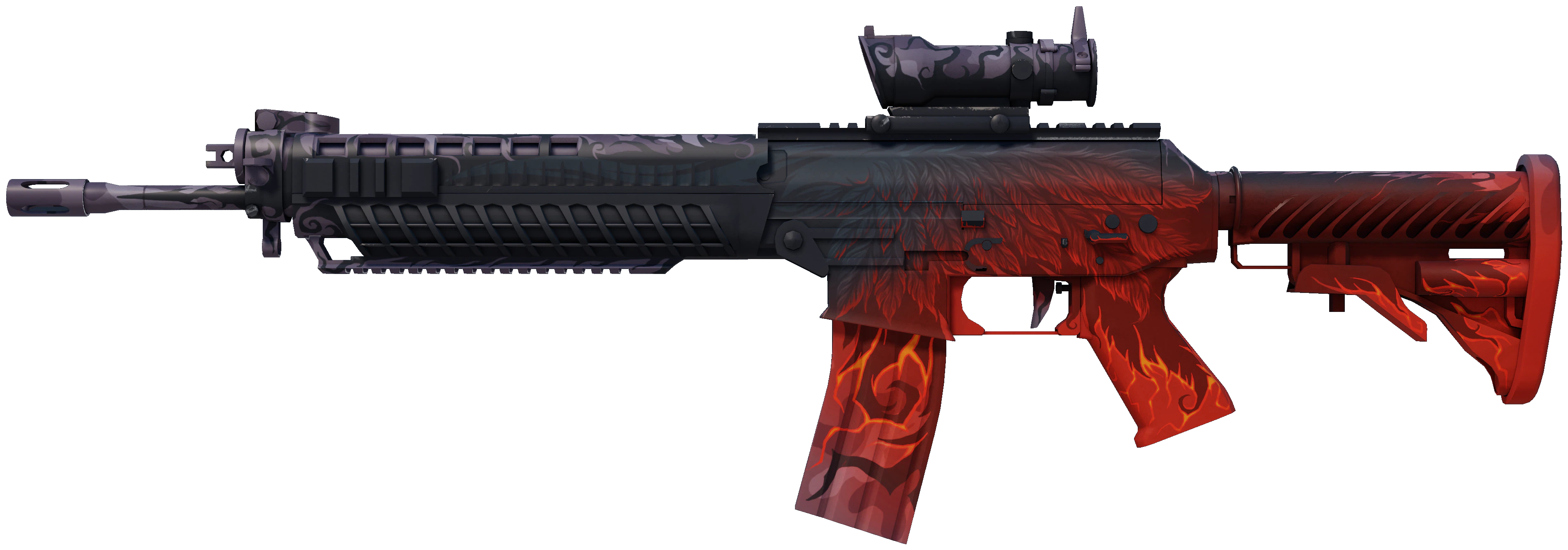 SG 553 | Darkwing representative Minimal Wear wear preview