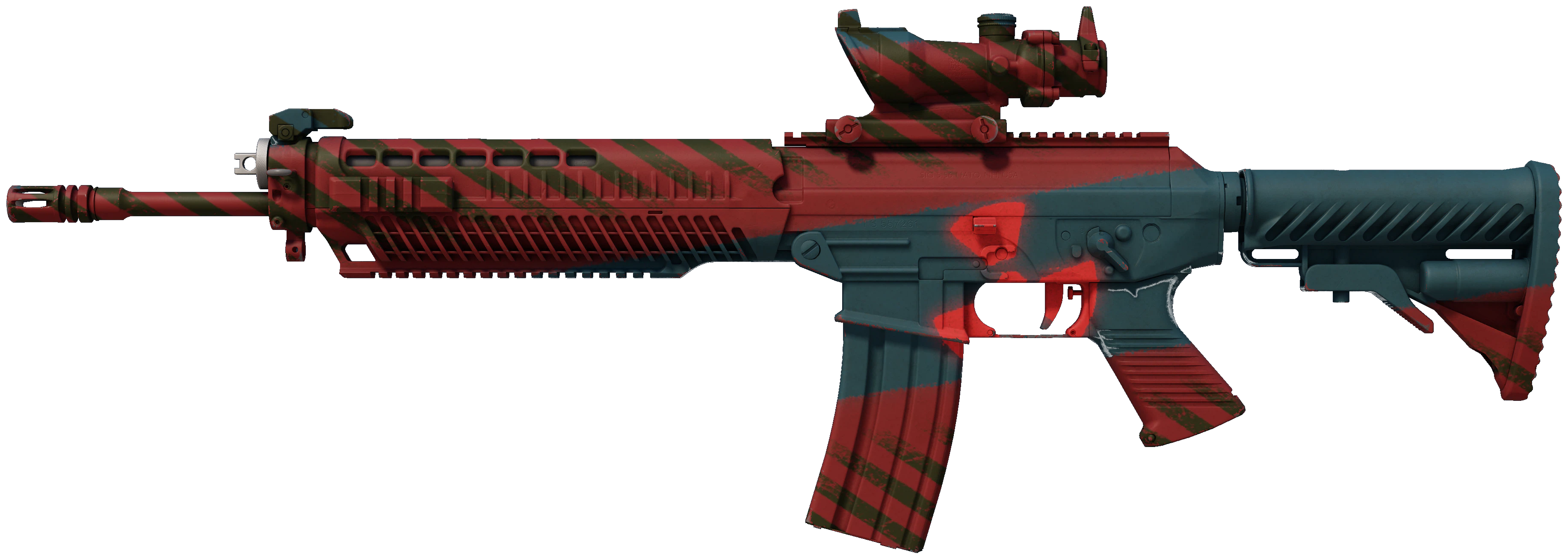 SG 553 | Fallout Warning CS2 skin — open high-resolution image
