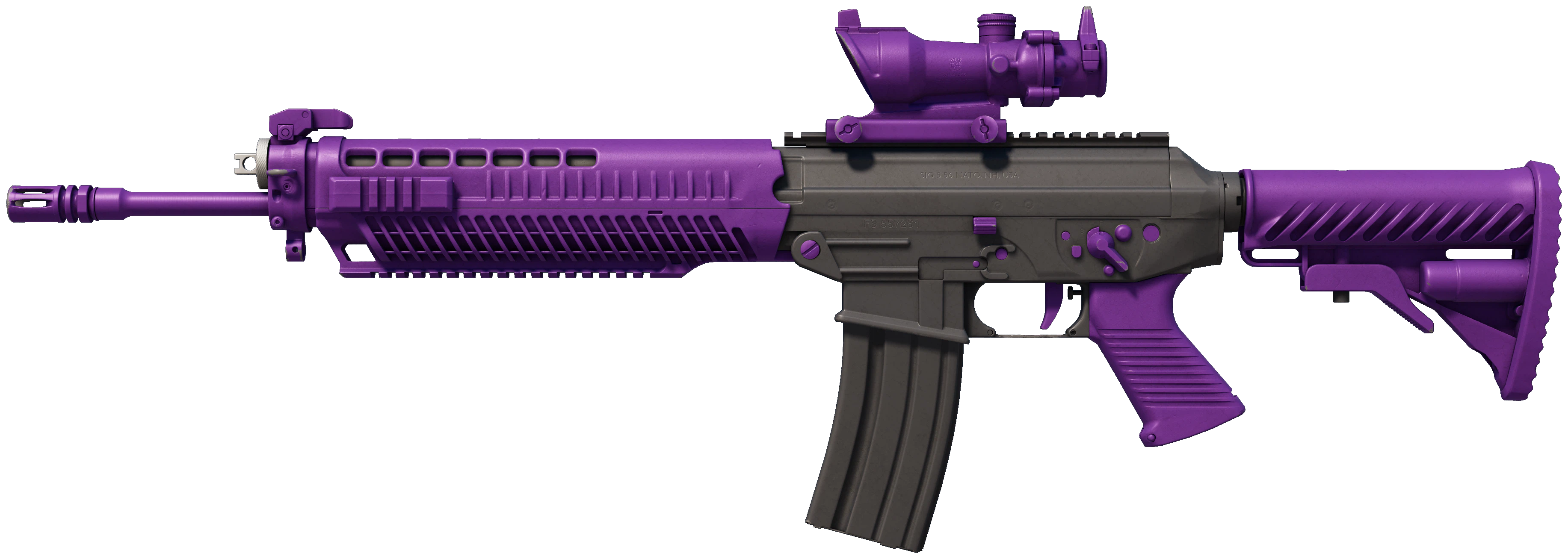 SG 553 | Ultraviolet representative Minimal Wear wear preview