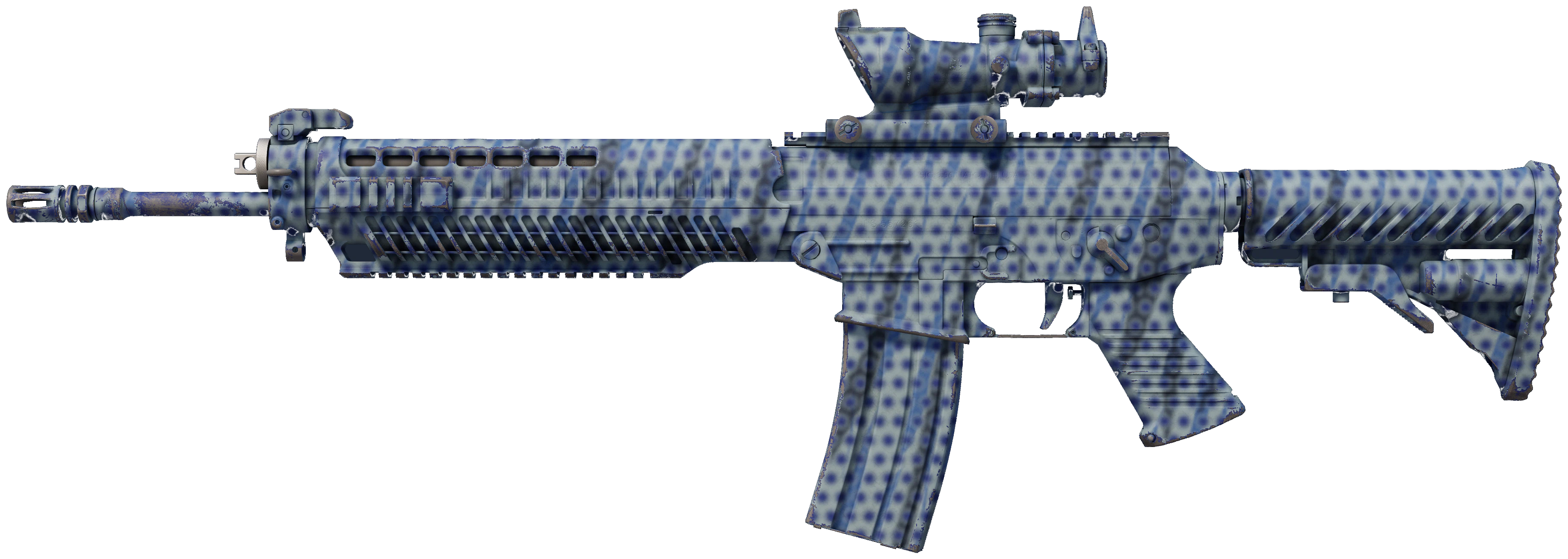 SG 553 | Waves Perforated representative Minimal Wear wear preview