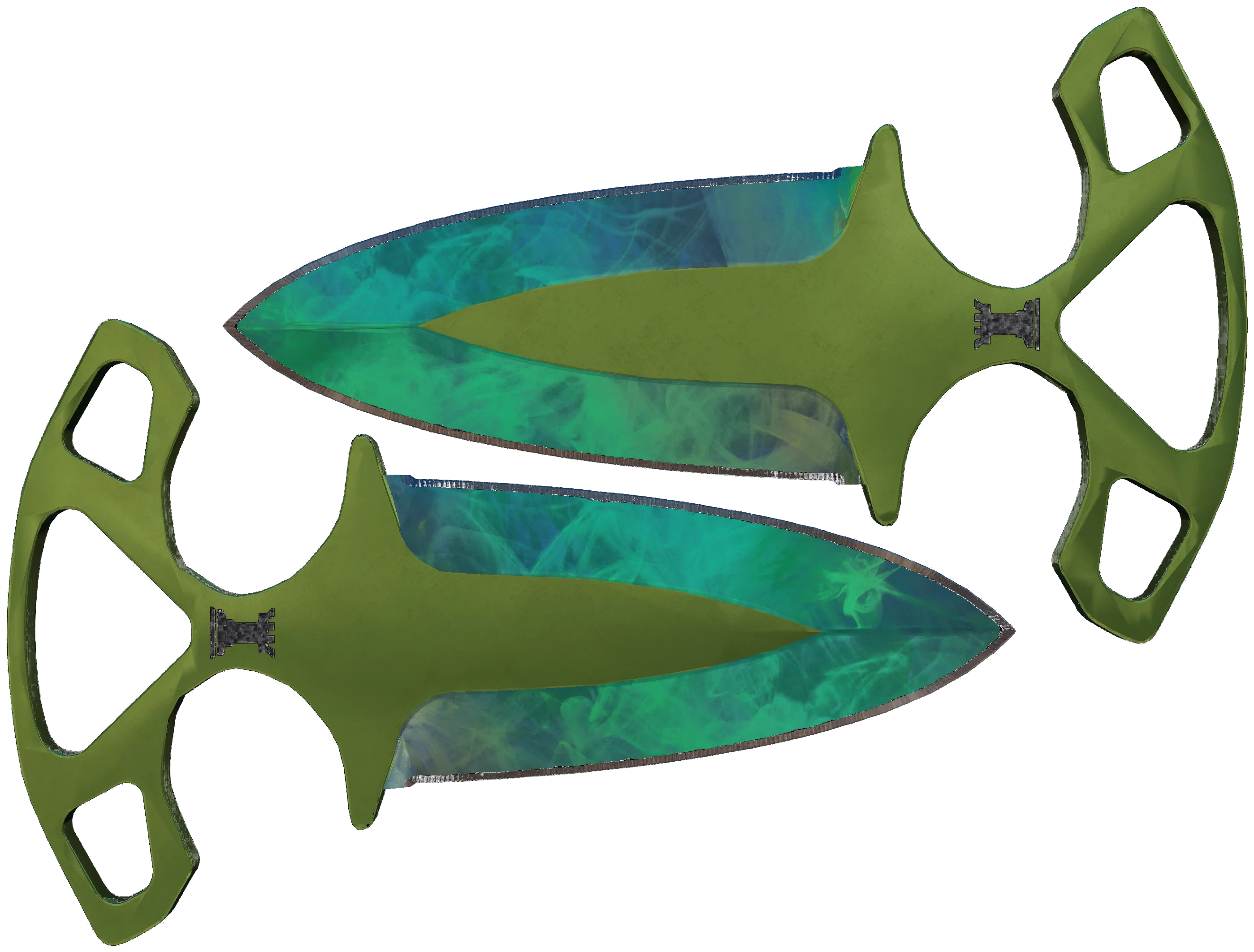 ★ Shadow Daggers | Gamma Doppler Phase 2 representative Minimal Wear wear preview