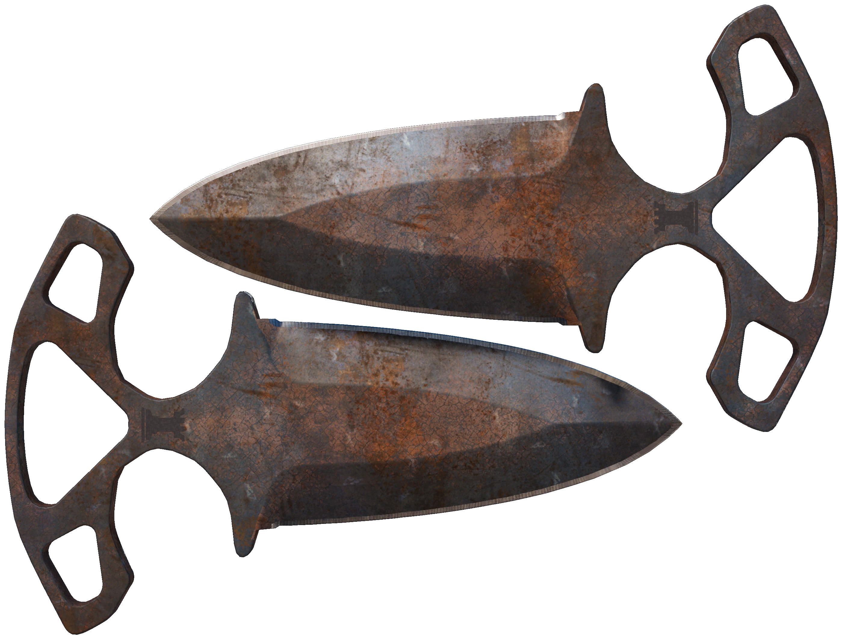 ★ Shadow Daggers | Rust Coat representative Well-Worn wear preview