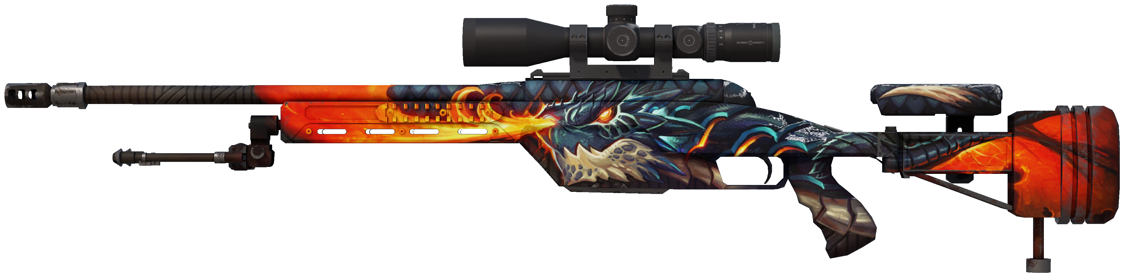 SSG 08 | Dragonfire CS2 skin — open high-resolution image