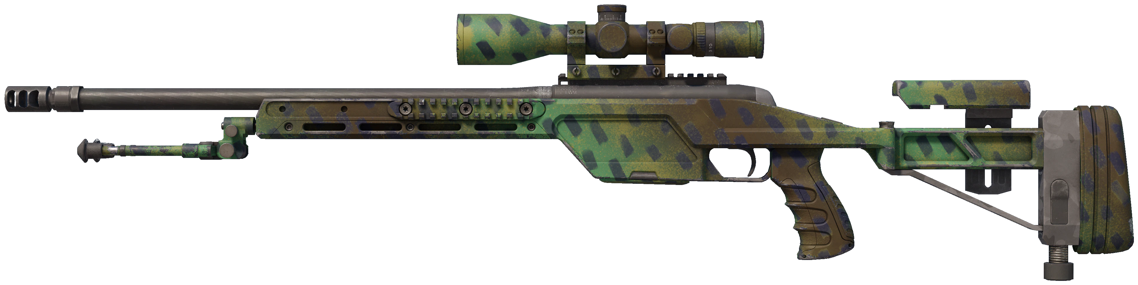 SSG 08 | Jungle Dashed representative Minimal Wear wear preview