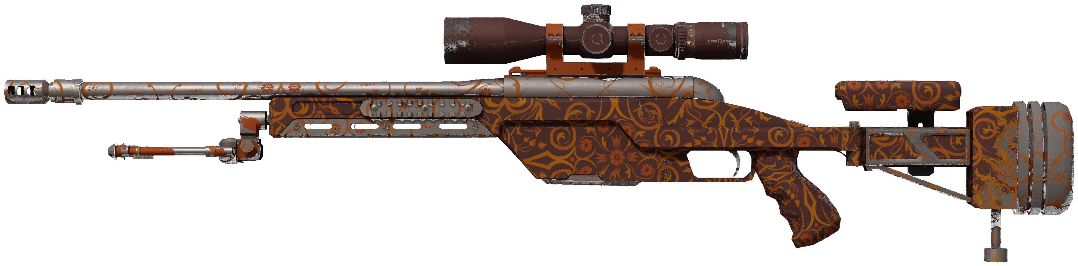 SSG 08 | Orange Filigree representative Minimal Wear wear preview
