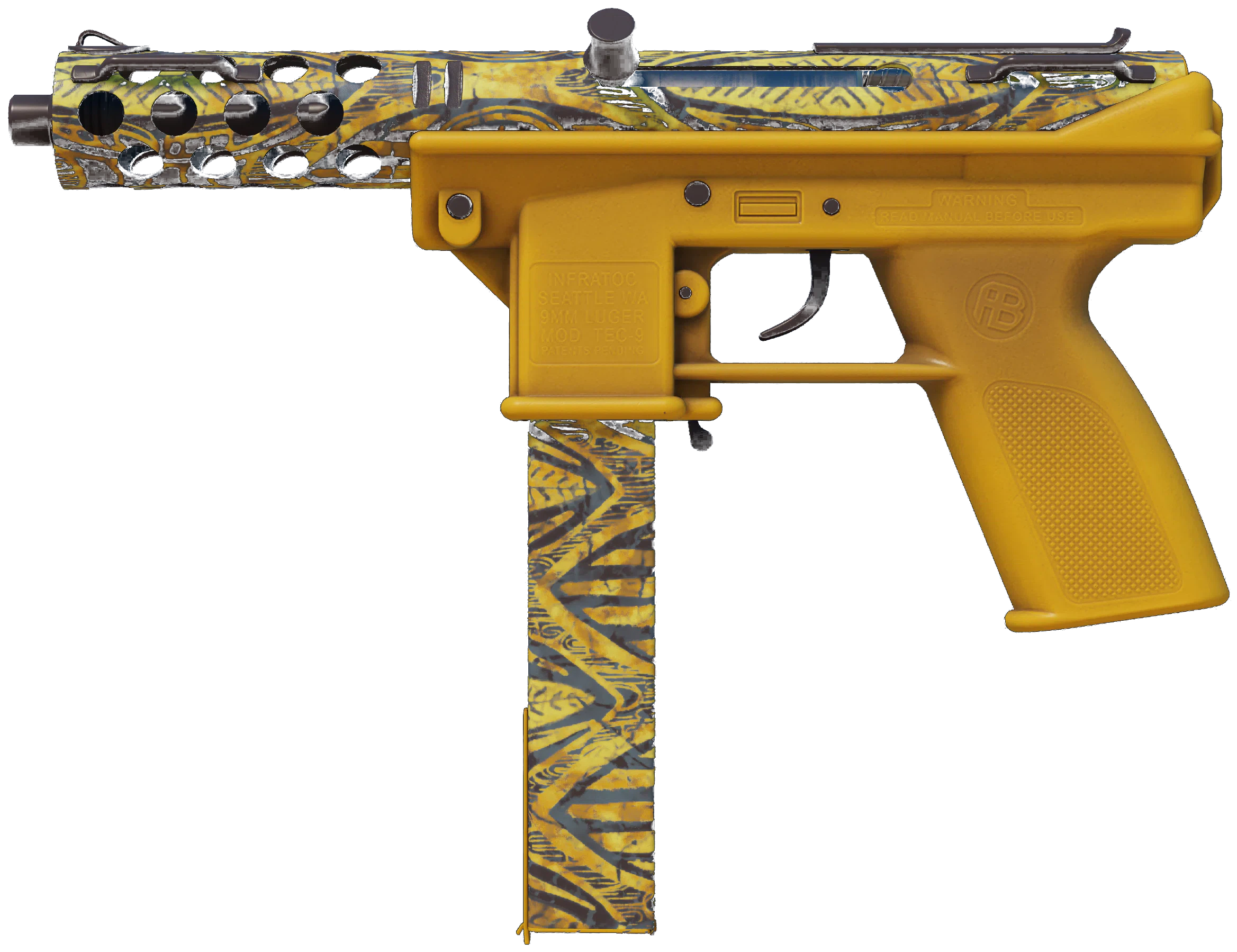 Tec-9 | Banana Leaf CS2 skin — open high-resolution image