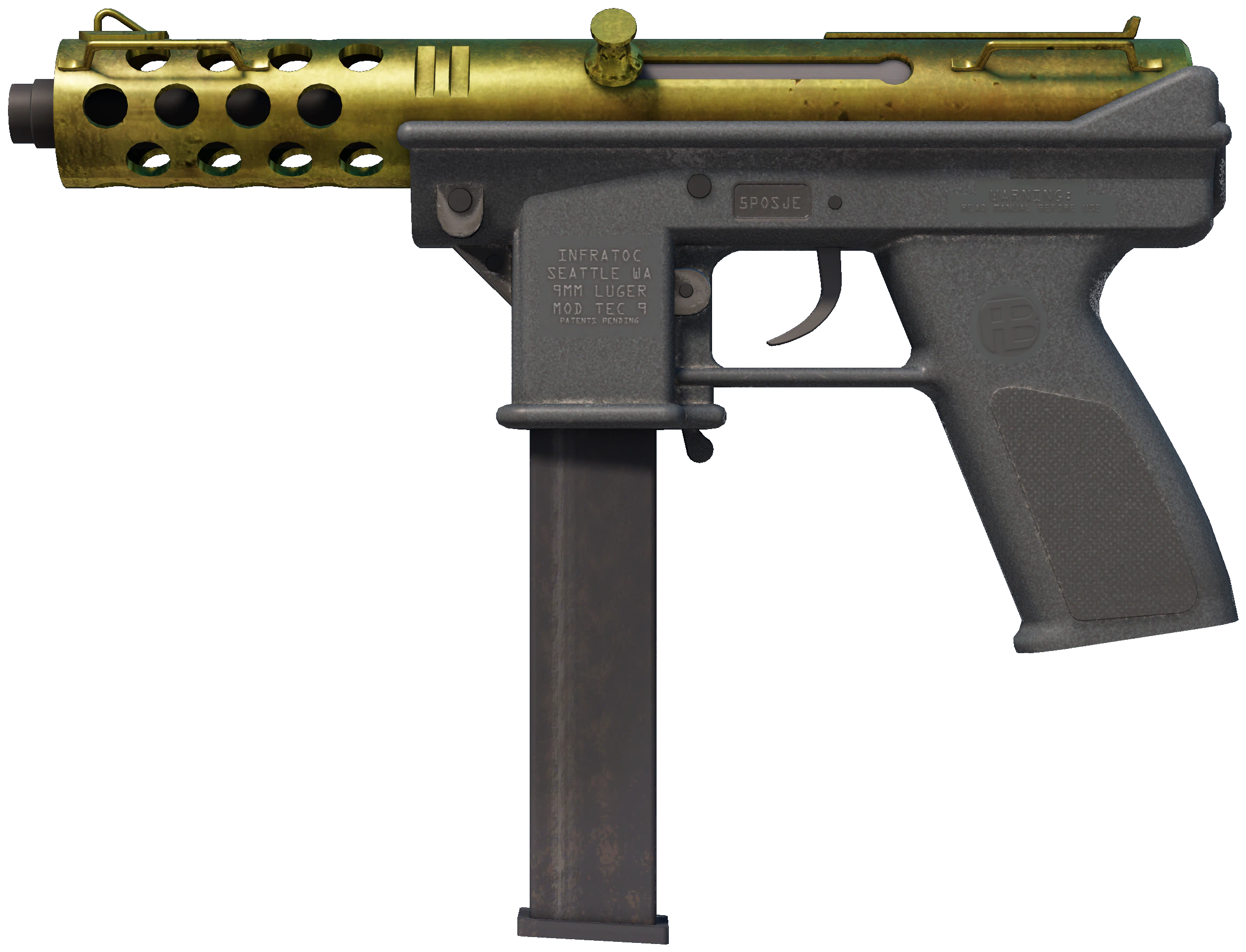 Tec-9 | Brass representative Minimal Wear wear preview