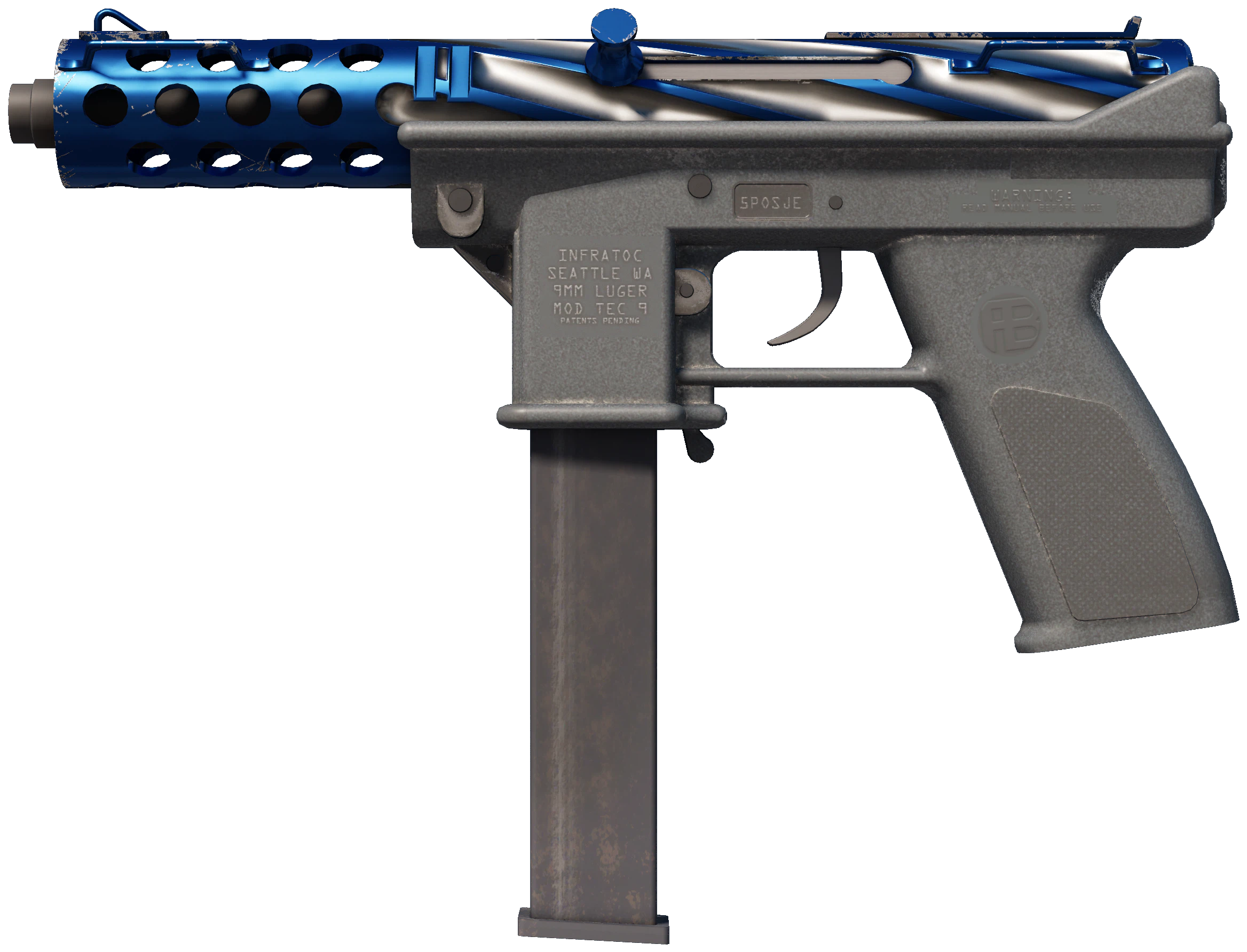 Tec-9 | Titanium Bit CS2 skin — open high-resolution image