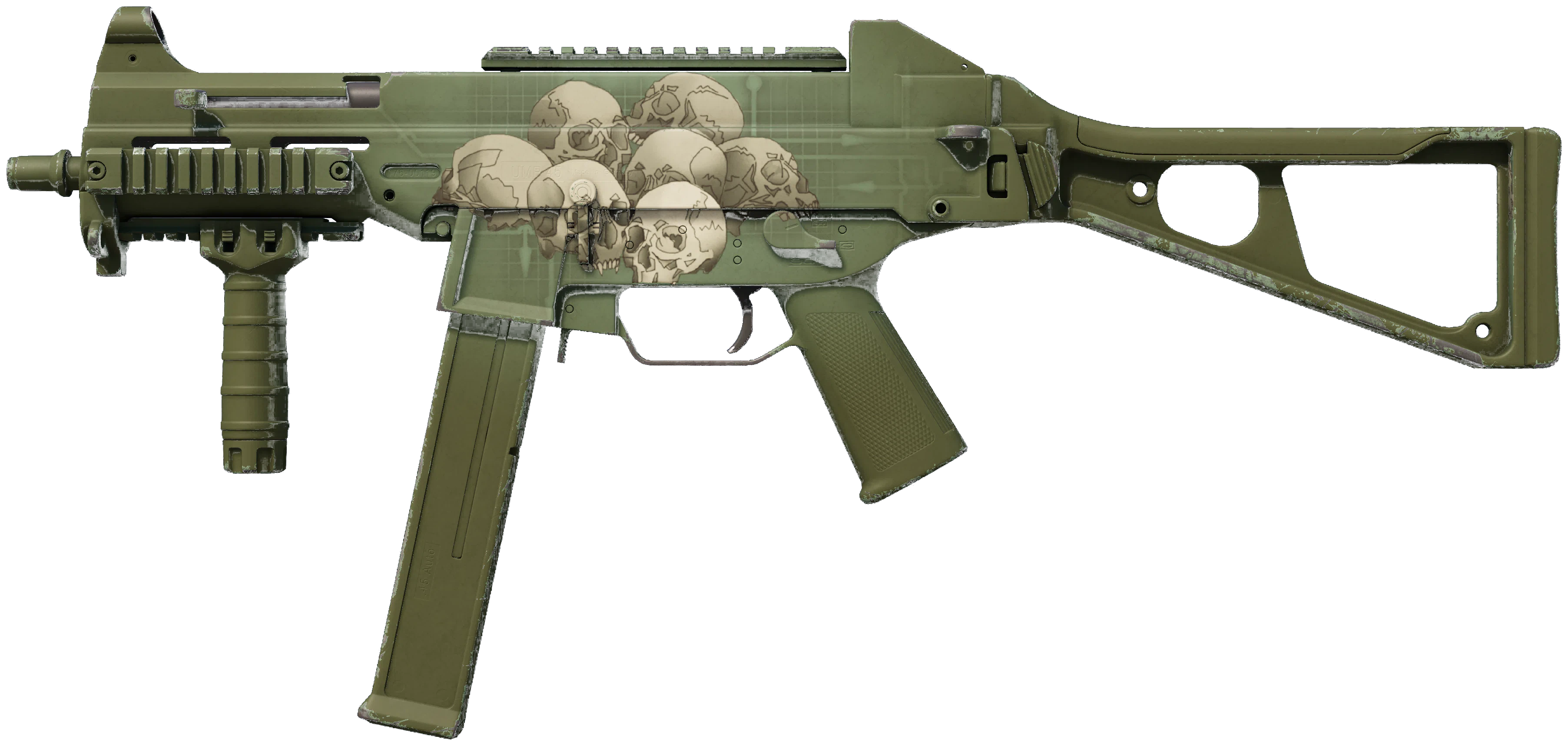 UMP-45 | Bone Pile CS2 skin — open high-resolution image