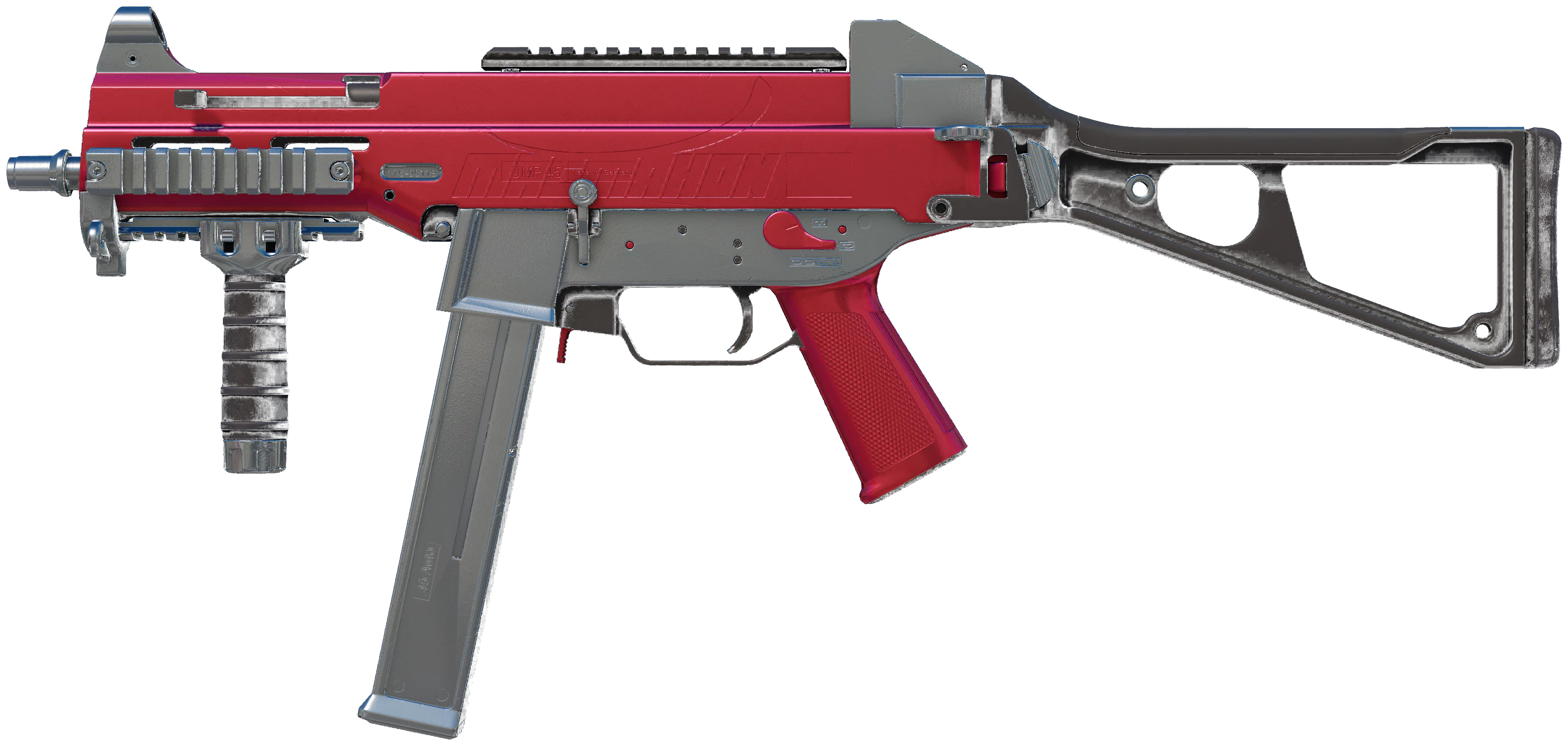 UMP-45 | Crimson Foil CS2 skin — open high-resolution image