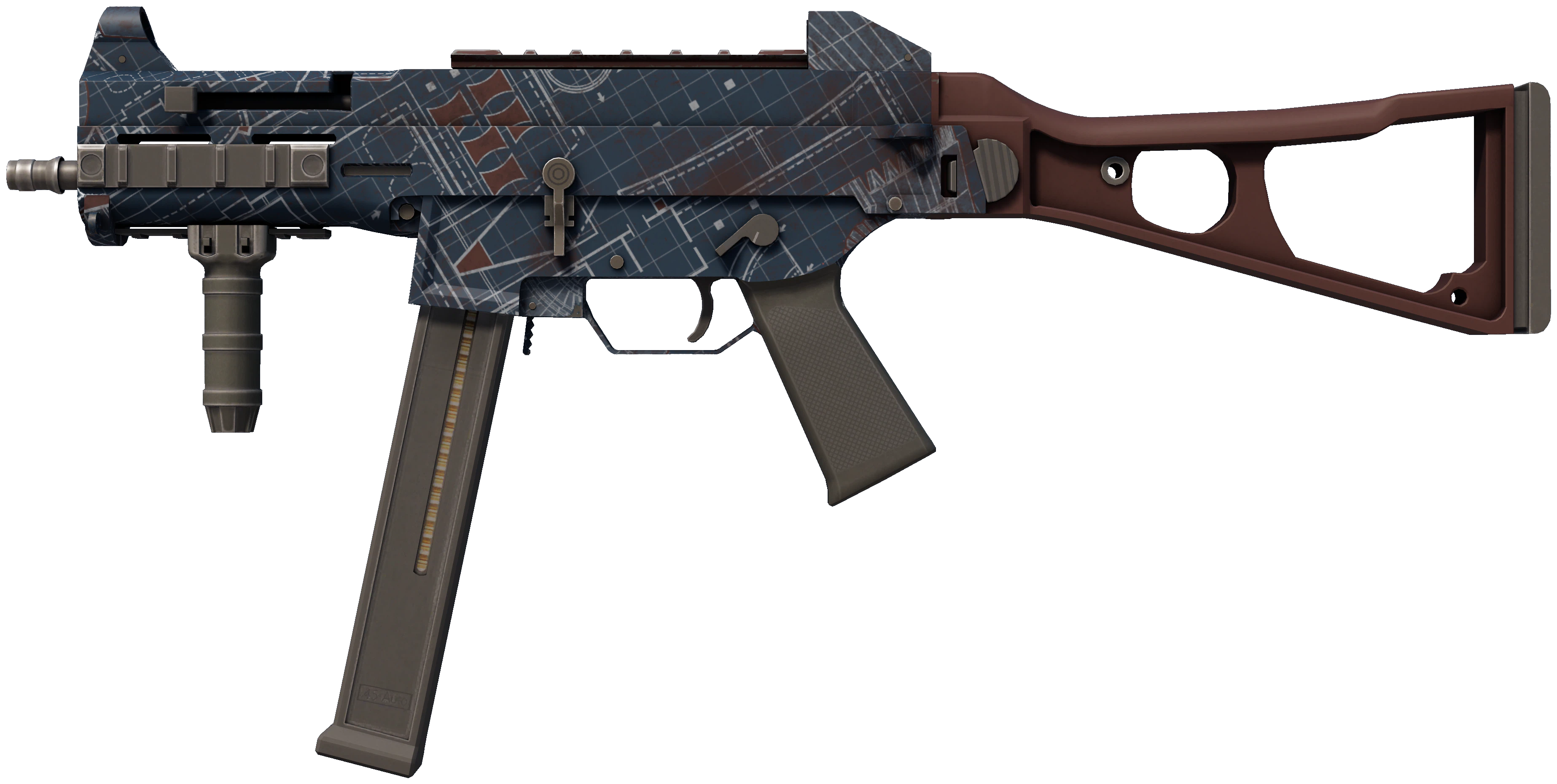 UMP-45 | Facility Dark CS2 skin — open high-resolution image