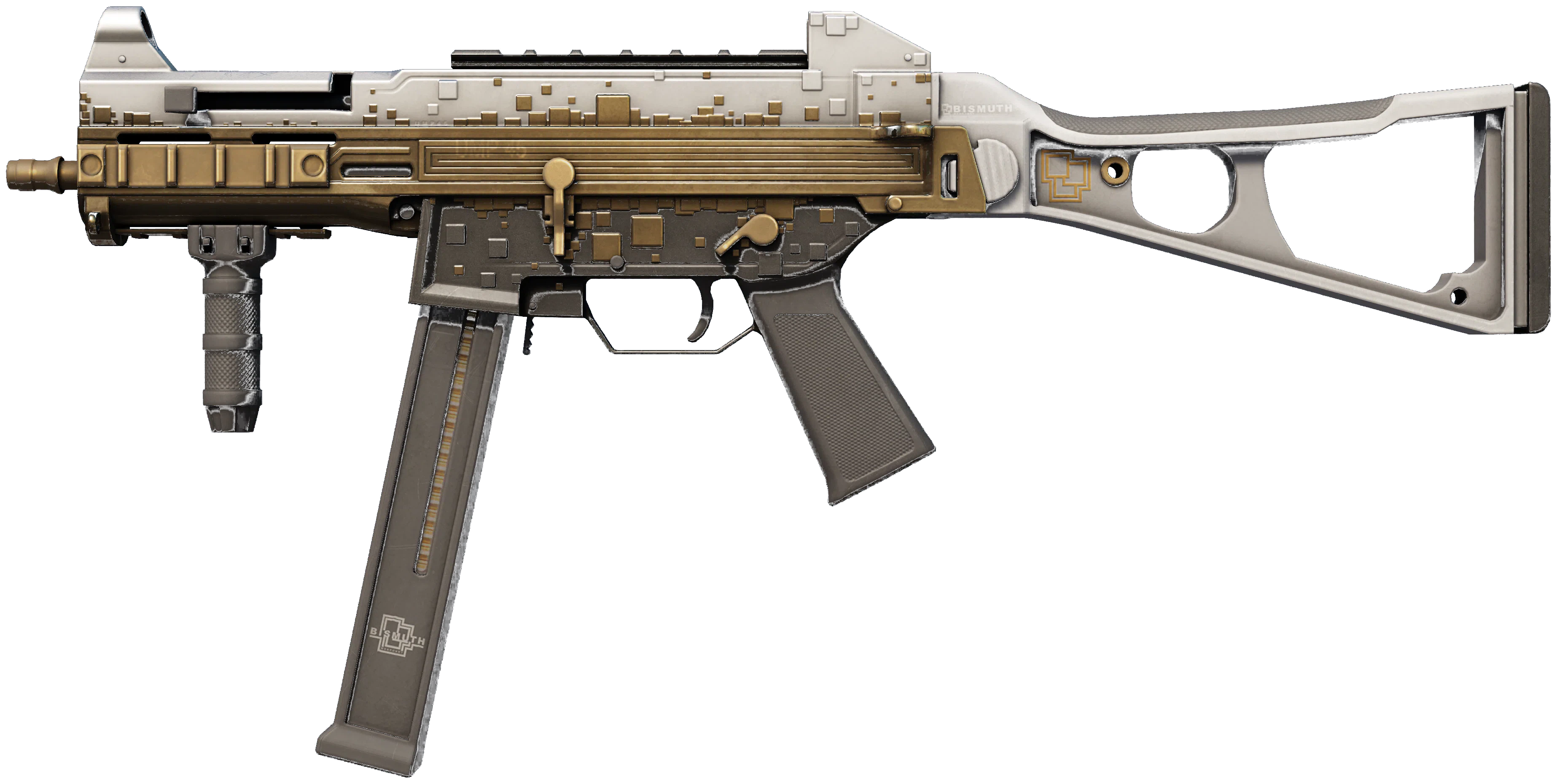 UMP-45 | Gold Bismuth representative Minimal Wear wear preview