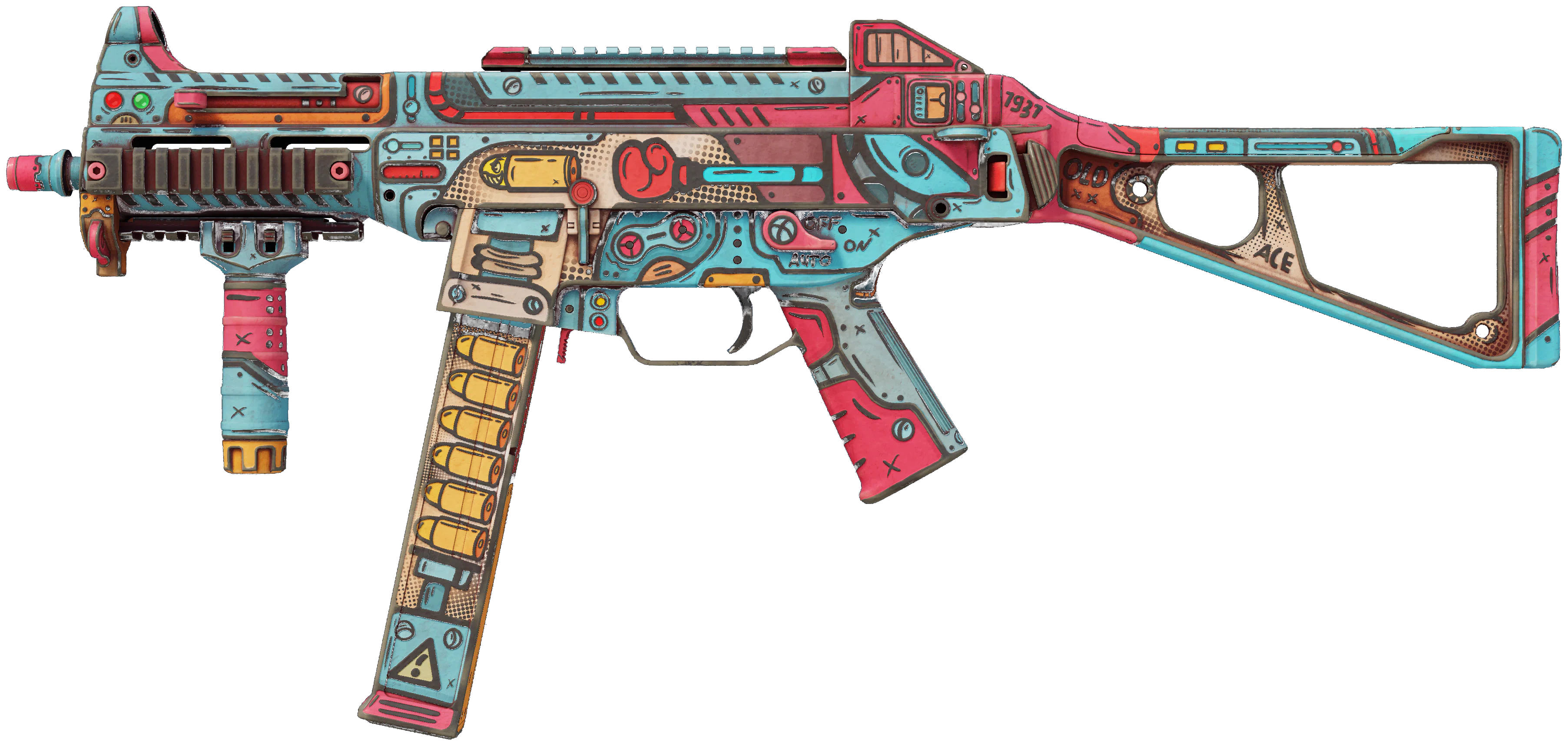 UMP-45 | K.O. Factory CS2 skin — open high-resolution image
