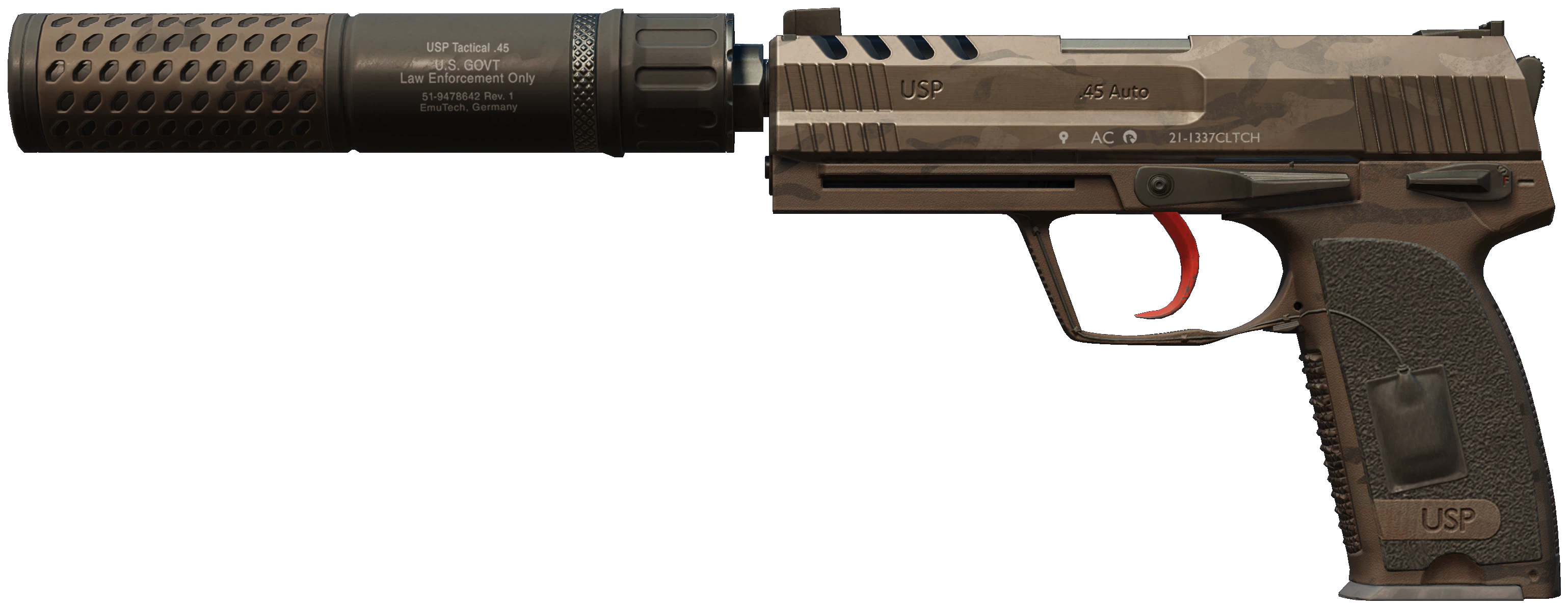 USP-S | Desert Tactical representative Minimal Wear wear preview