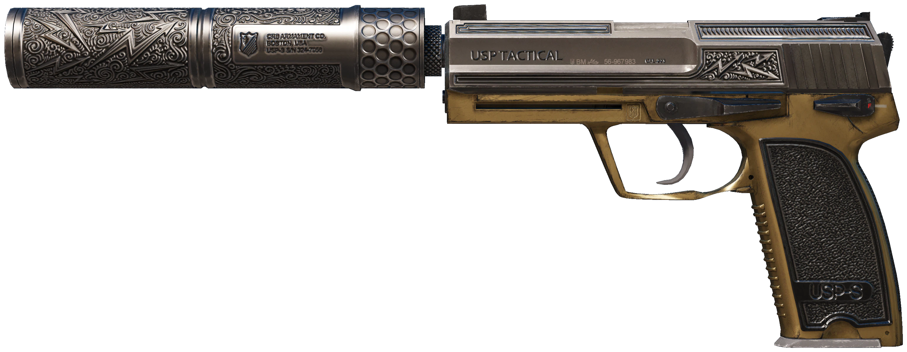 USP-S | Lead Conduit representative Minimal Wear wear preview