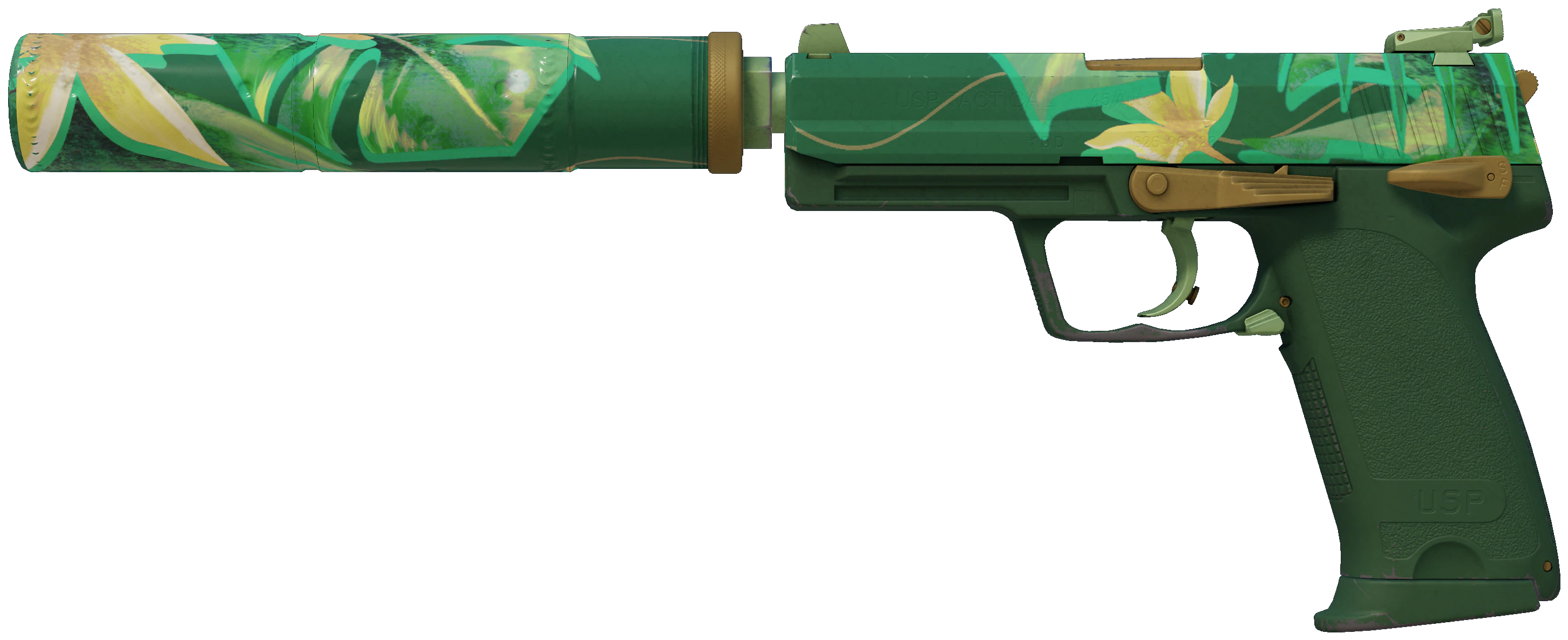 USP-S | Tropical Breeze representative Minimal Wear wear preview