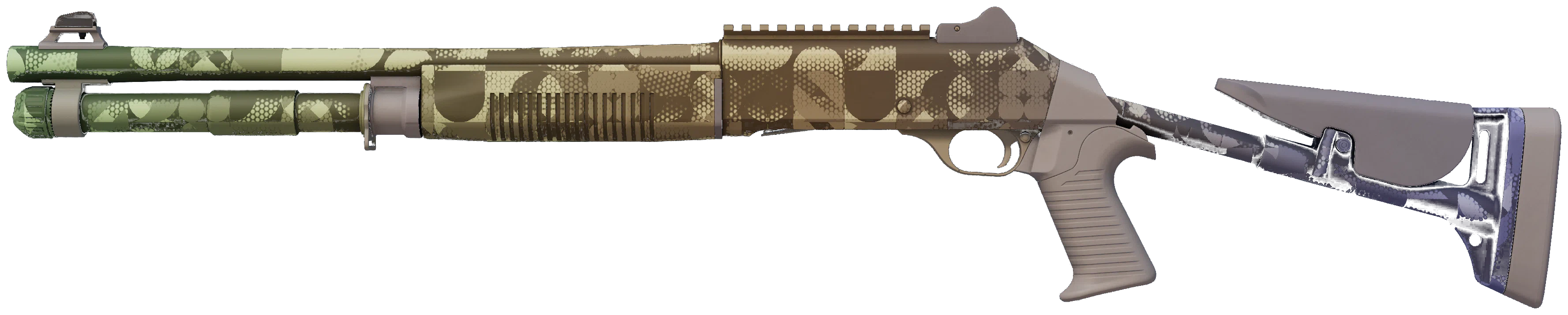 XM1014 | Halftone Shift CS2 skin — open high-resolution image
