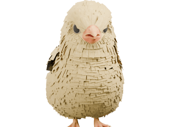 Pet Chick game asset render